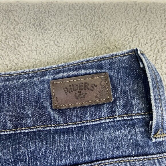 Lee Riders Jeans Women's 14 L (Fits 35x33) Blue Boot Cut‎ No Gap Waist Mid Rise - Picture 13 of 14